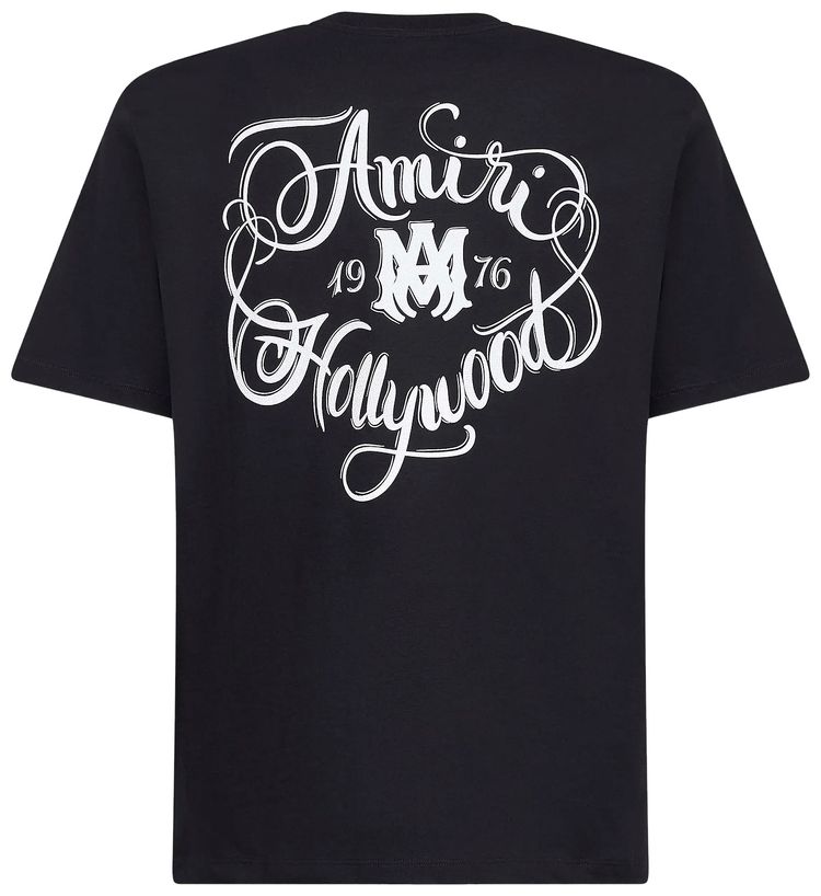 Amiri Hollywood Tee Black