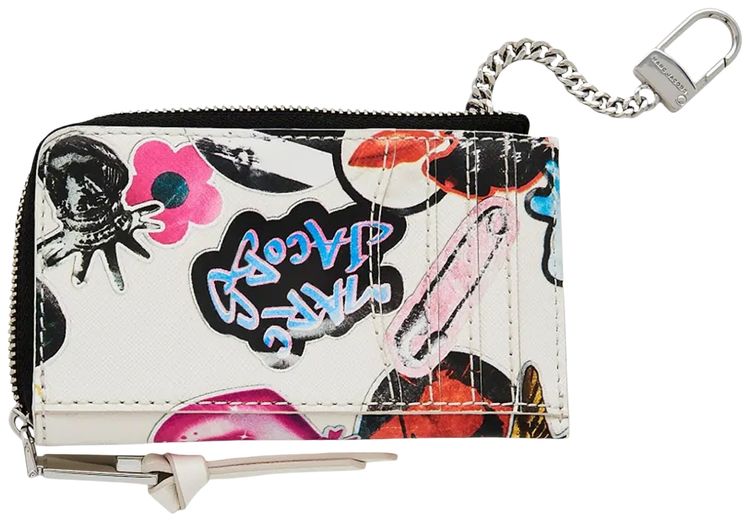 Marc Jacobs Top Zip Multi Wallet WhiteMulticolor