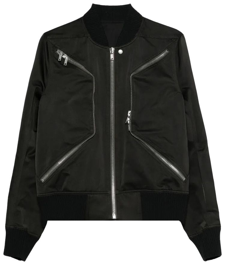 Rick Owens Heizer Flight Jacket Black