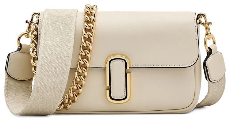 Marc Jacobs Leather J Marc Shoulder Bag Cloud White