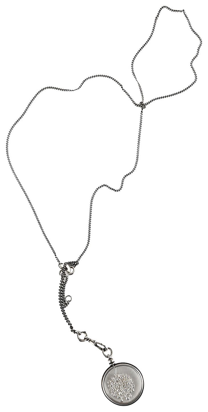 Ann Demeulemeester Elsu Medaillon Necklace Antique Silver