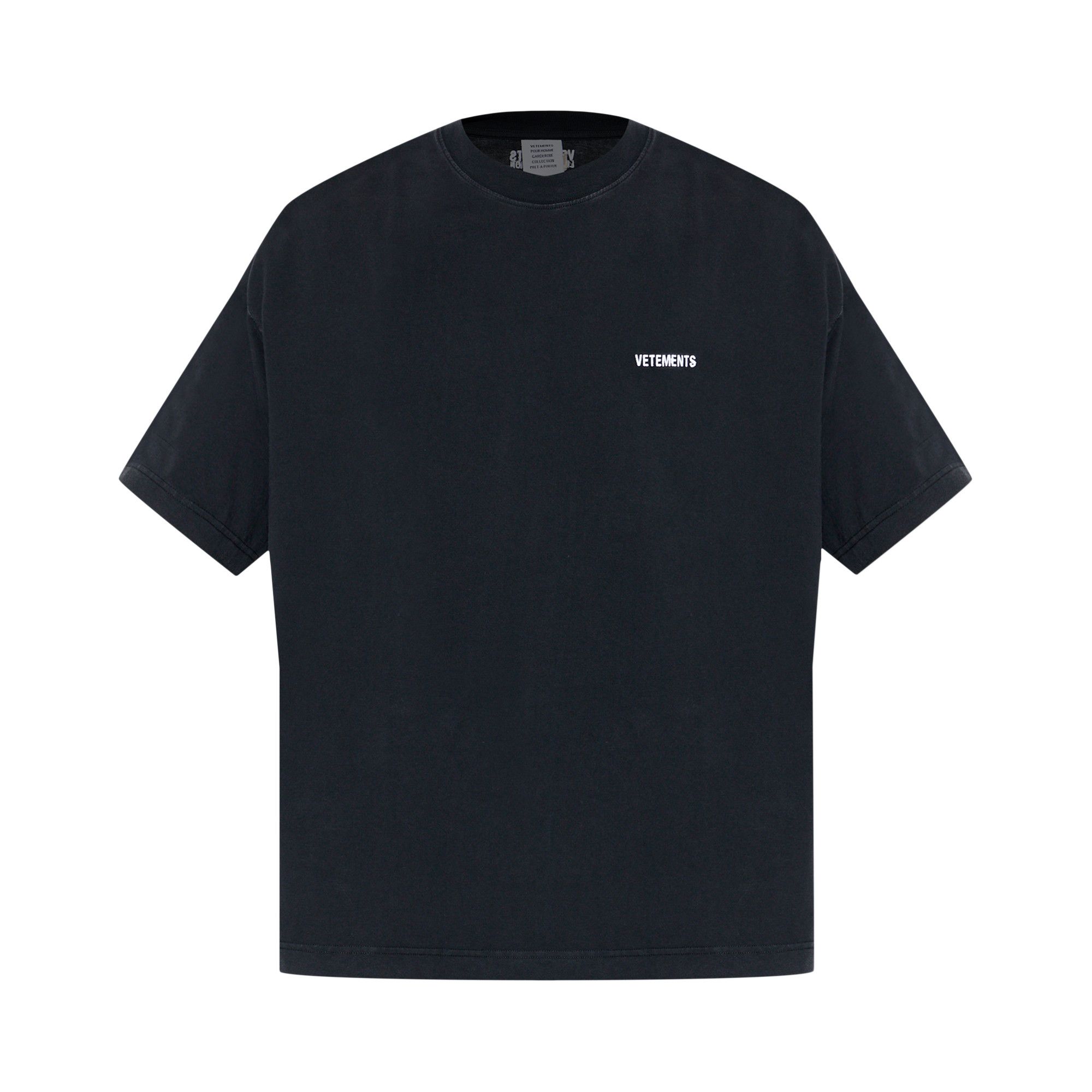 Buy Vetements Iconic Logo T-Shirt 'Black' - ME76TR138BW BLAC | GOAT
