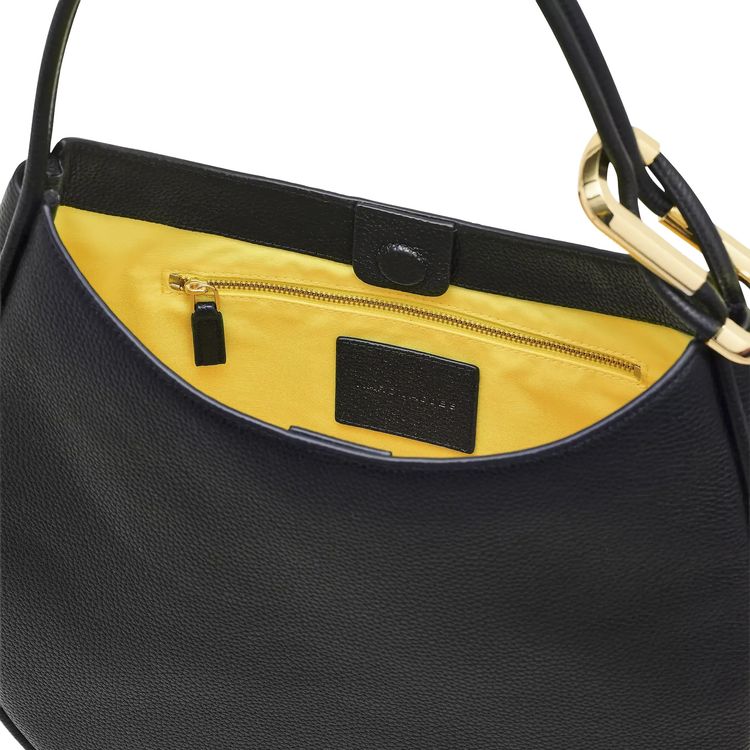 Marc Jacobs Leather Dual Large Hobo Bag Black