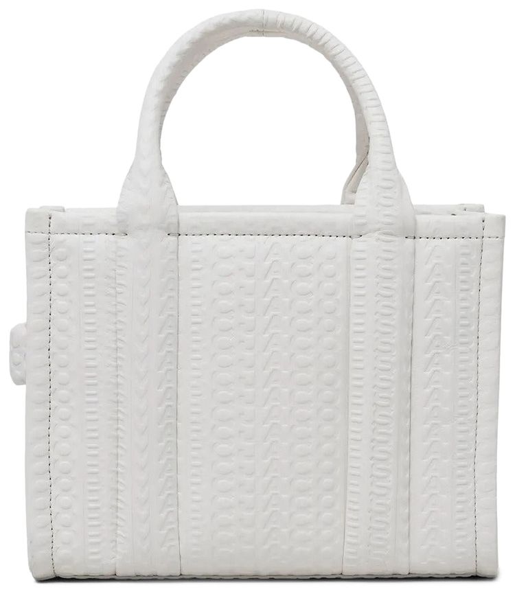 Marc Jacobs DTM Monogram Leather Small Tote Bag White