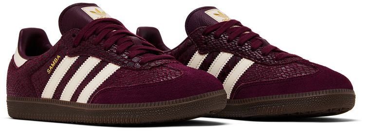 adidas Wmns Samba OG Maroon Cream White Gold