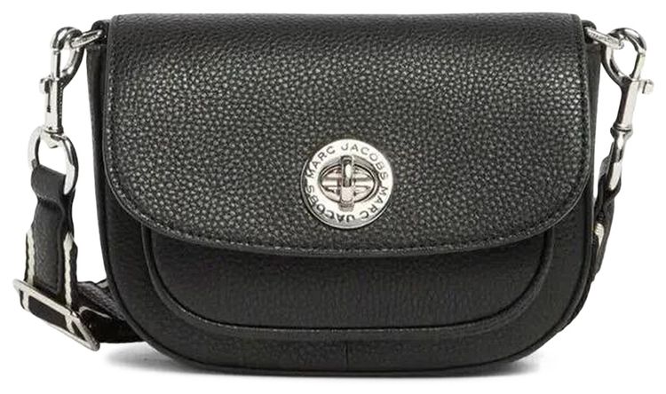 Marc Jacobs Signet Turnlock Small Saddle Bag Black