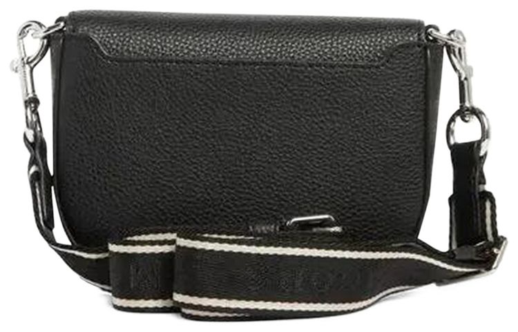 Marc Jacobs Signet Turnlock Small Saddle Bag Black