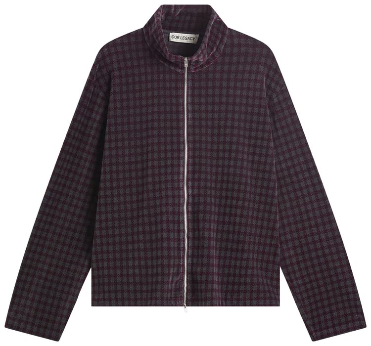 Our Legacy Shrunken Full Zip Jacket Bordeaux