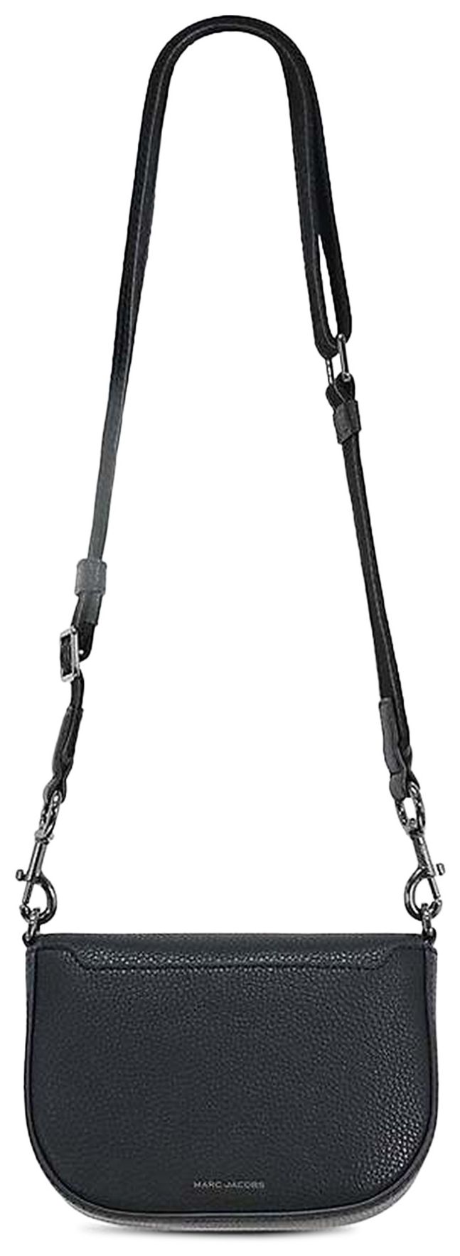 Marc Jacobs DTM Signet Turnlock Small Saddle Bag Black