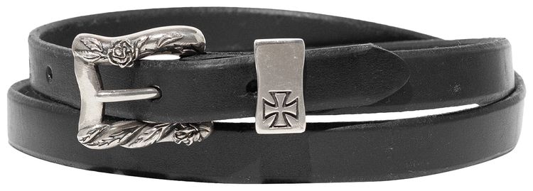 Enfants Riches Deprimes Micro Buckle Skinny Belt Black