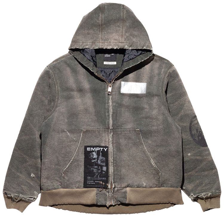 Enfants Riches Deprimes War Started Hooded Work Jacket  Crust Olive