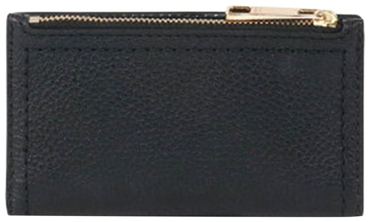Marc Jacobs Groove Signet Medium Flat Wallet Black