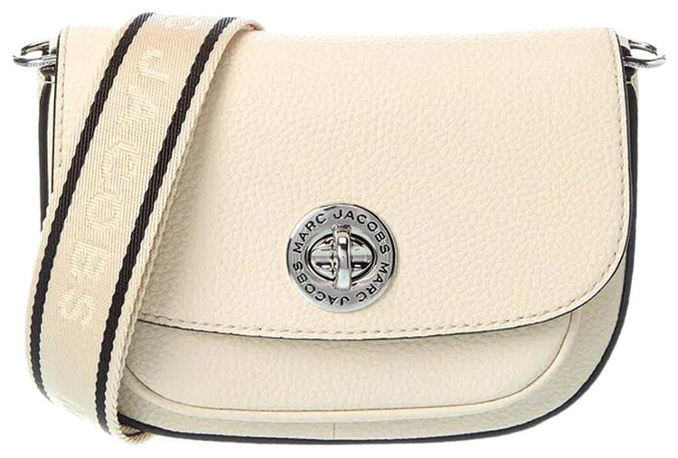 Marc Jacobs Signet Turnlock Small Saddle Bag Marshmallow
