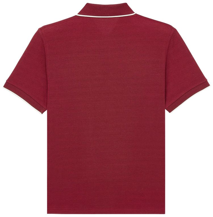 Saint Laurent Jersey Polo BordeauxNaturel