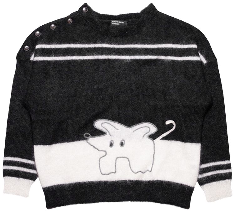 Enfants Riches Deprimes Mohair Rat Sweater Black