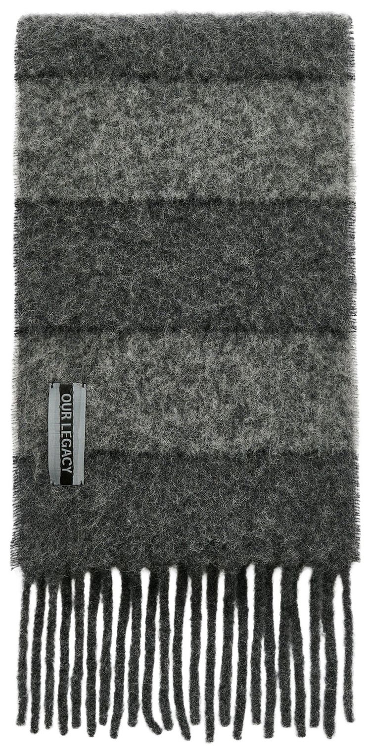 Our Legacy Estate Scarf Static Stripe Fuzzy Alpaca