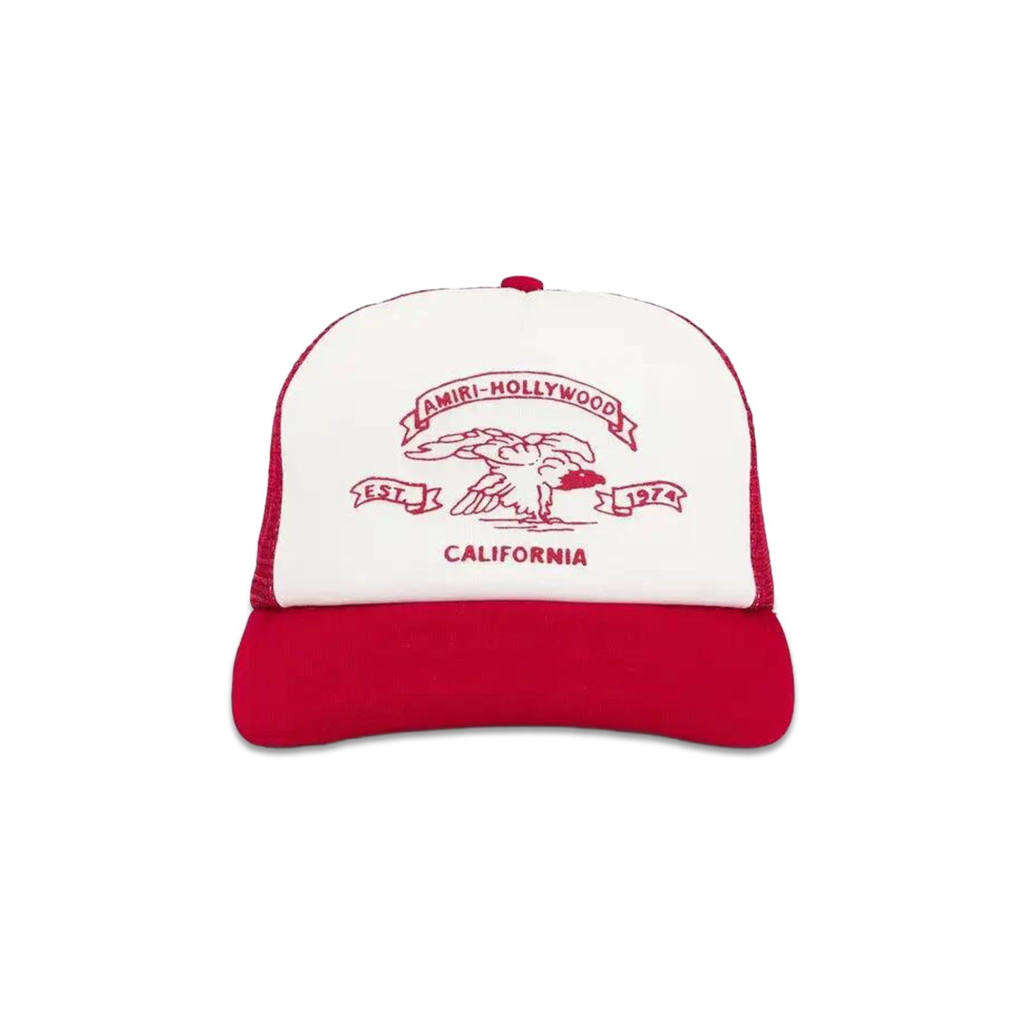 Buy Amiri Eagle Trucker Hat 'Red Rose' - AMSAHE1014 633 RED | GOAT CA
