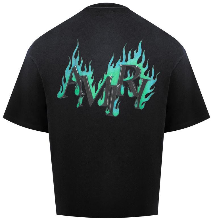 Amiri Flames Tee Black