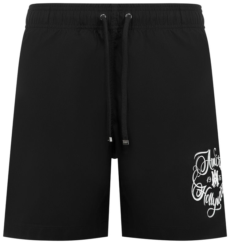 Amiri Hollywood Swim Trunk Black