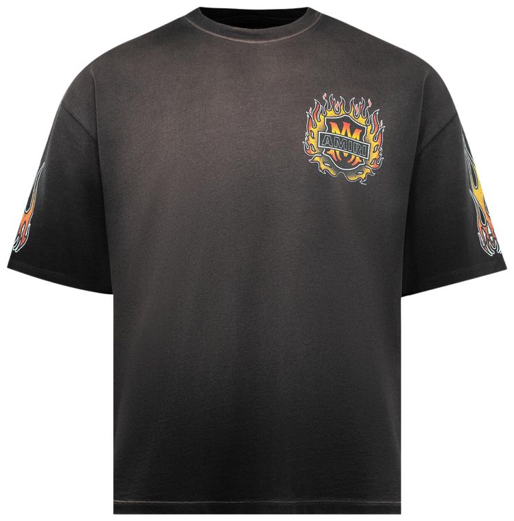 Amiri MA Flames Tee Black
