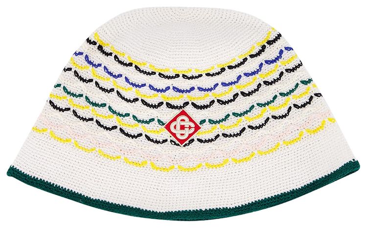 Casablanca Tuck Stitch Hat Multicolor