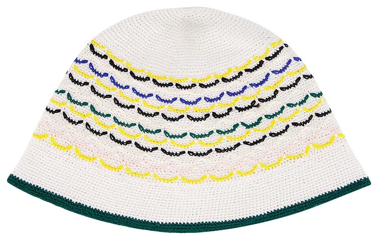 Casablanca Tuck Stitch Hat Multicolor