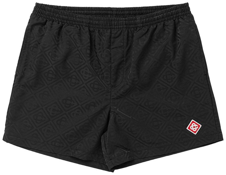 Casablanca Jacquard Swim Shorts Black