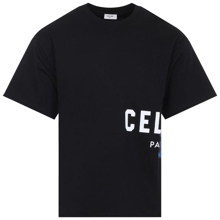 CELINE Relaxed T Shirt BlackWhiteBlue