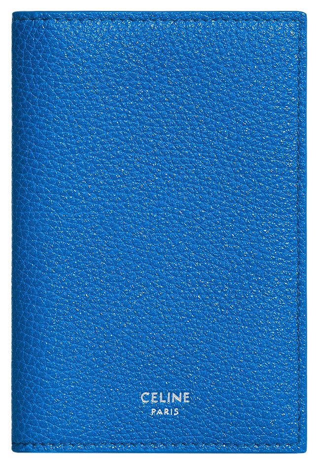 CELINE Vertical Card Holder Ultra Blue