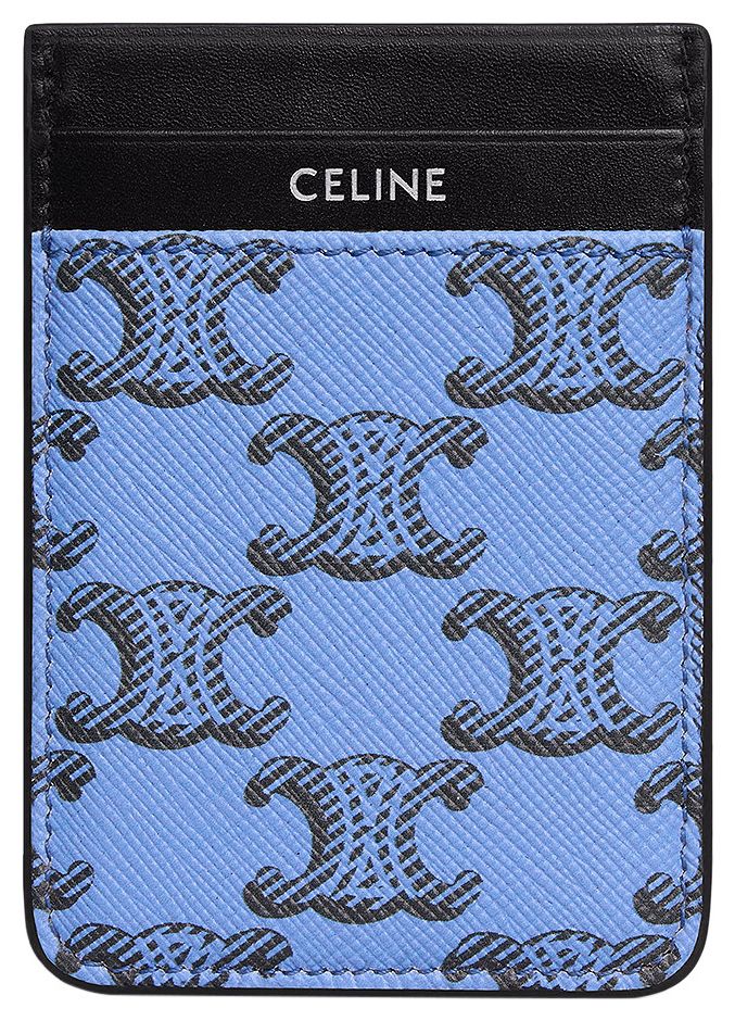 CELINE Magnet Card Holder Ultra Blue