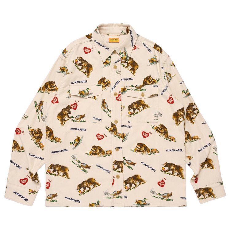 Human Made Flannel Shirt White