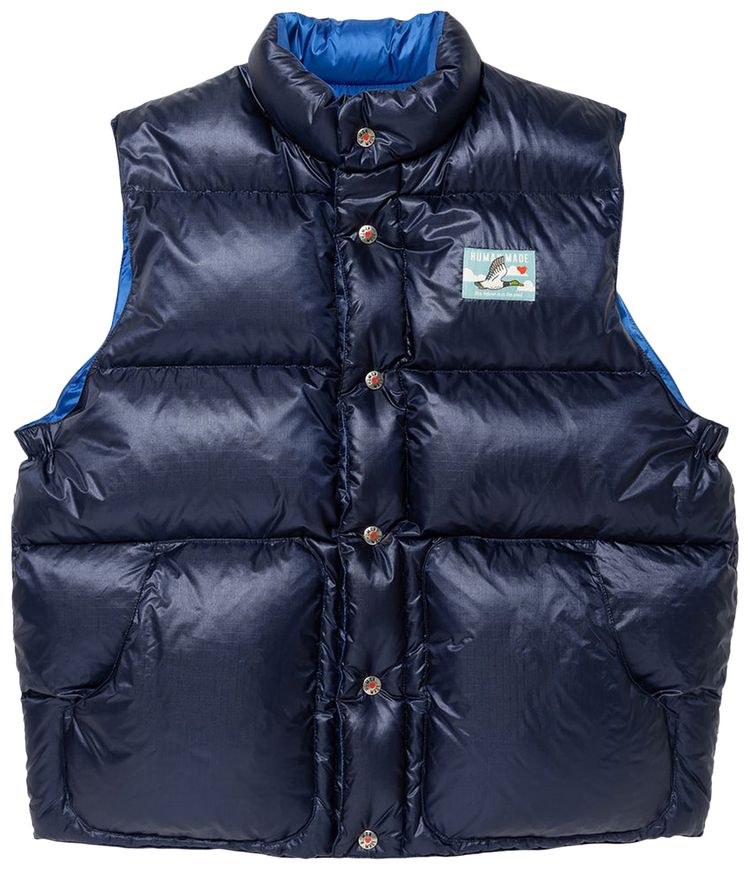 Human Made Reversible Down Vest Navy