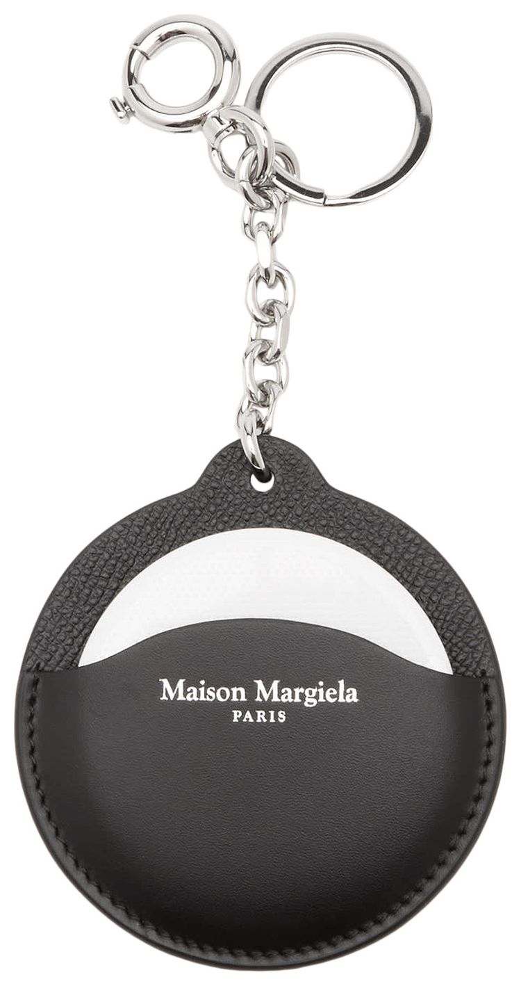 Maison Margiela Circle Keyring Black