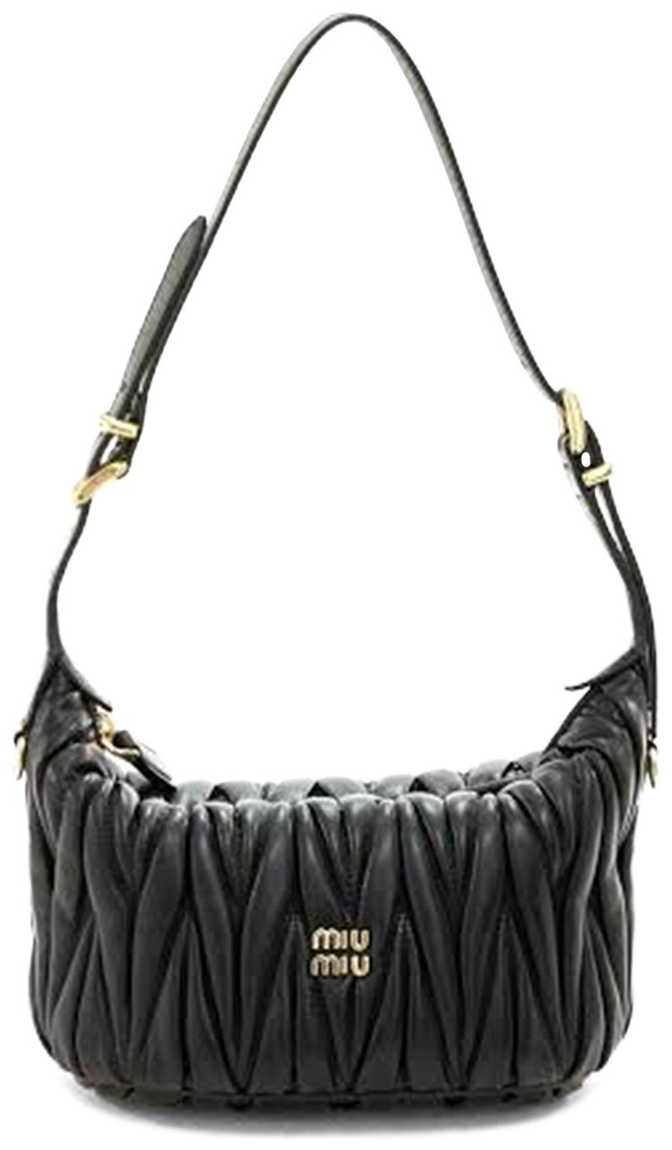 Miu Miu Matelasse Handbag Nero