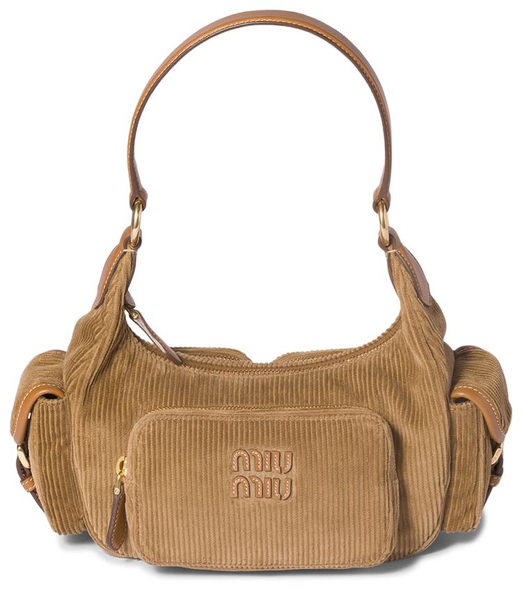 Miu Miu Corduroy Pocket Bag Cinnamon