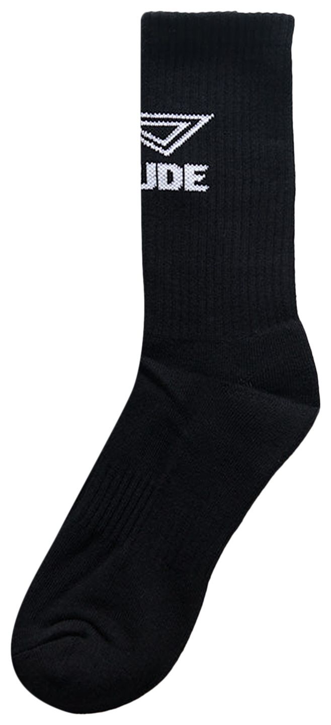 Rhude Footy Logo Sock BlackWhite