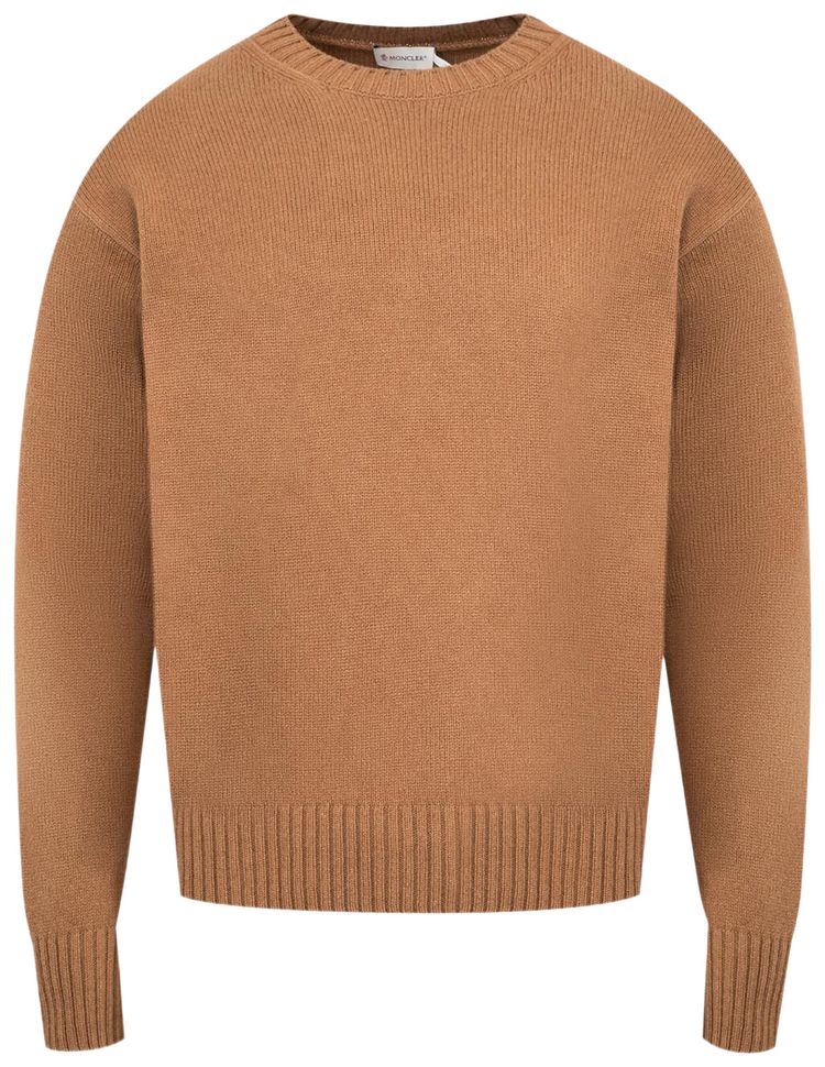 Moncler Wool Cashmere Sweater Tan