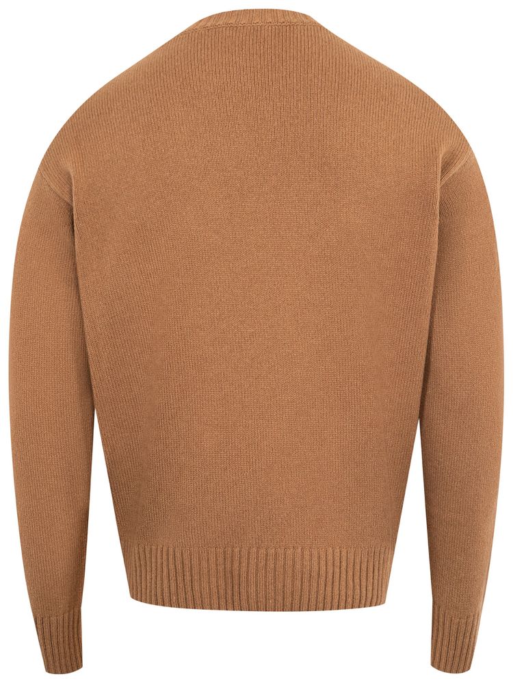 Moncler Wool Cashmere Sweater Tan
