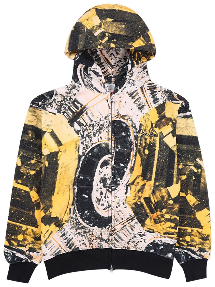 Pleasures Radiance Zip Hoodie Natural