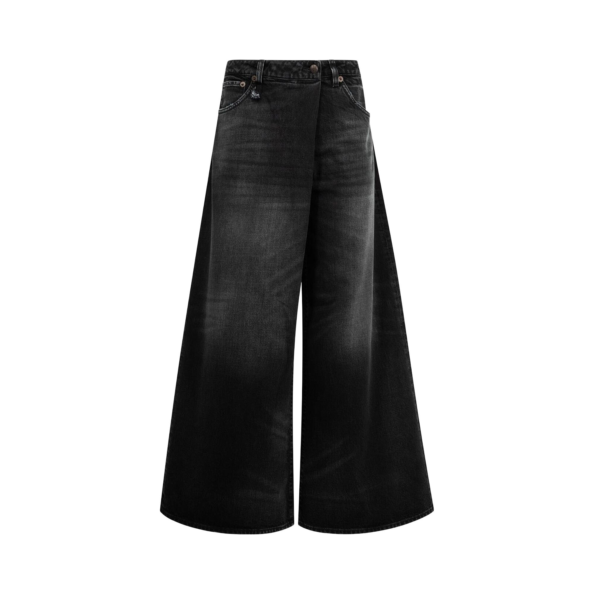 Buy R13 Nico Wrap Jean 'Essex Black' - R13WD219 D390B | GOAT