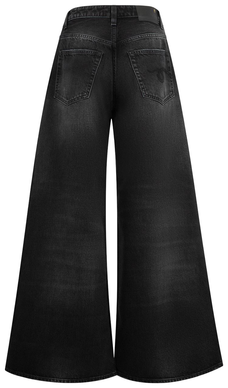 R13 Nico Wrap Jean Essex Black