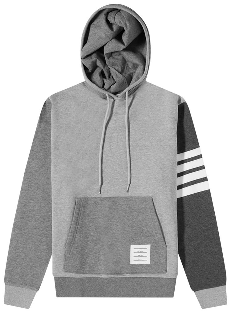 Thom Browne Tonal Fun Mix Hoodie Pullover Tonal Grey