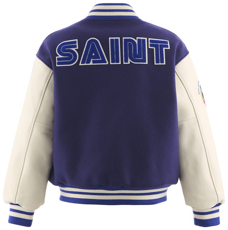 SAINT Mxxxxxx x Sega Varsity Jacket Blue