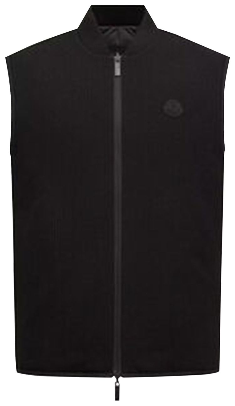 Moncler Zip Up Gilet Black