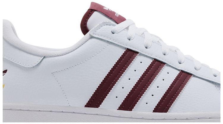 adidas Superstar White Quiet Crimson