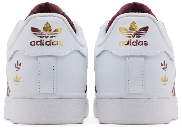 adidas Superstar White Quiet Crimson
