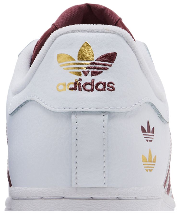 adidas Superstar White Quiet Crimson