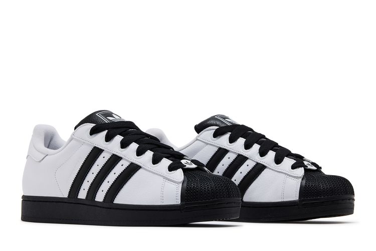 adidas gazelle silver green womens adidas Superstar ADV White Black Gum Leather Shoes 8 main image 0