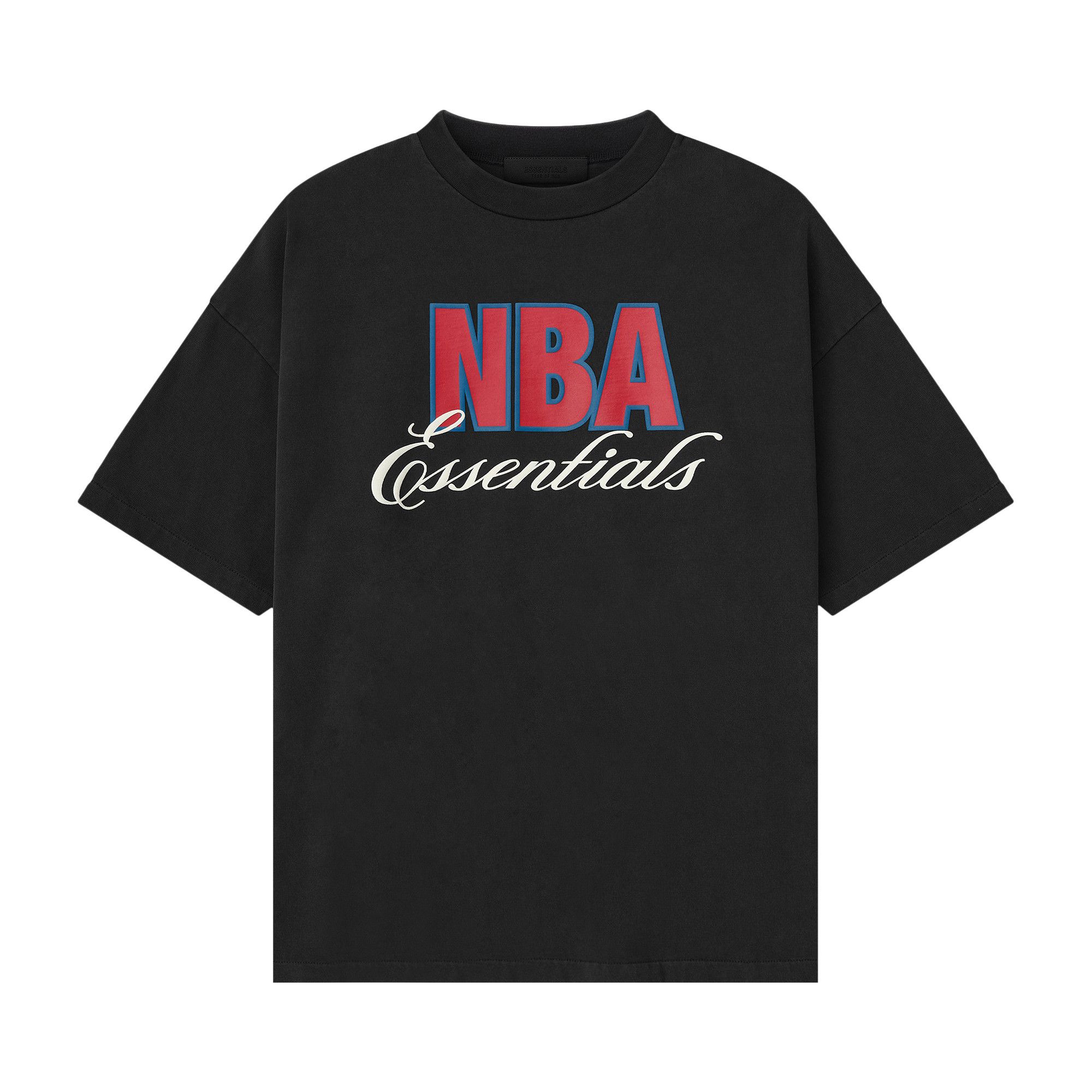 Buy Fear of God Essentials NBA 90s Tee 'Black' - 125NB252201F | GOAT