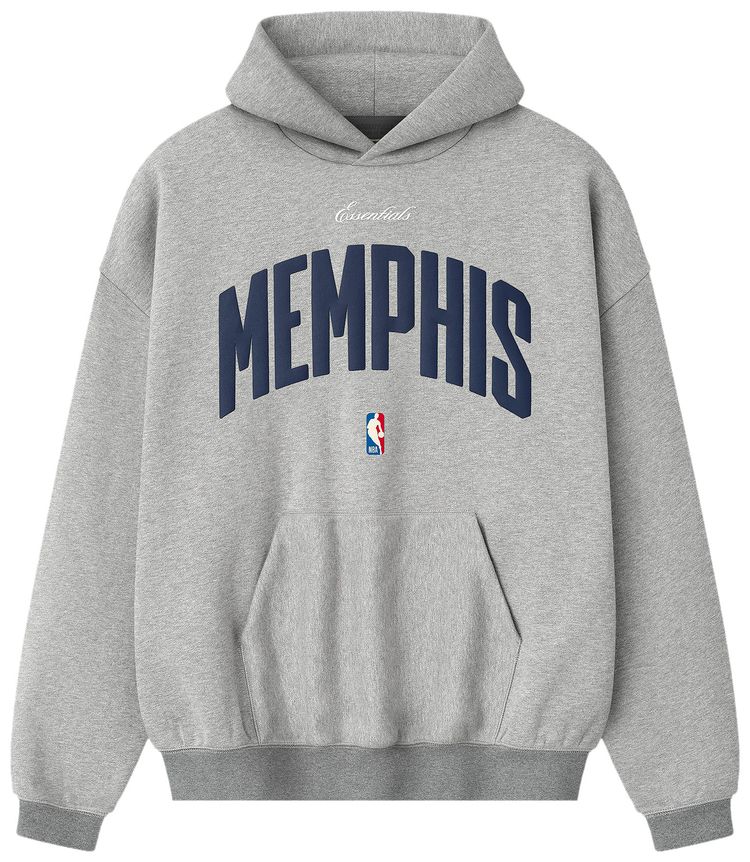 Fear of God Essentials NBA Memphis Grizzlies 90s Hoodie Concrete Heather